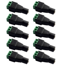 10 Female 12V DC Power Jack Adapter Connector for Led Strip CCTV Camera