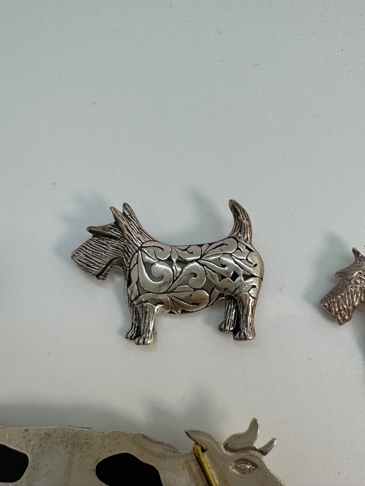 Farm Animal & Insects Sterling Silver Pins Lot of 7 - Gem