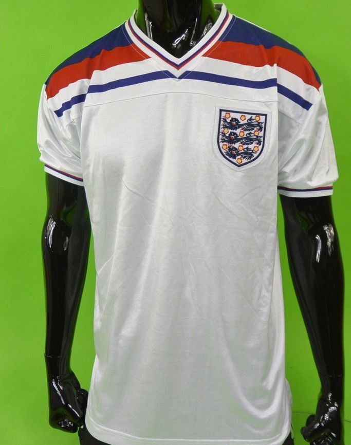 England World Cup ‘82 Shirt England National Football Team 1982 World Cup Soccer Jersey