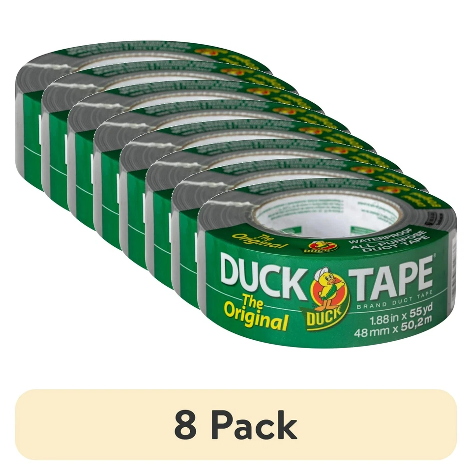 (8 pack) The Original Duck Tape Brand Duct Tape, 1.88 in. x 55 yd Silver