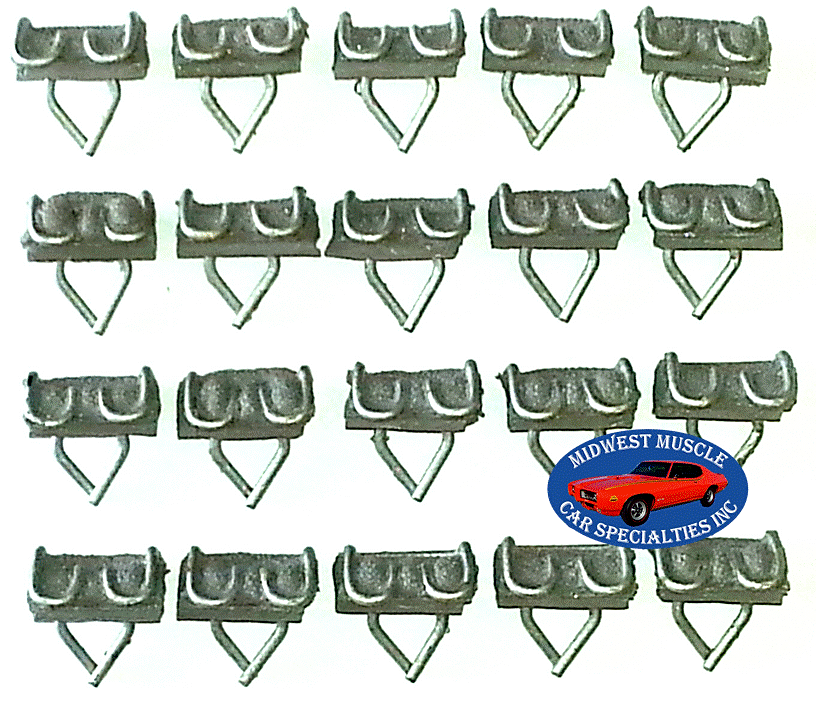 25 Pcs Push In Retainer Trim Clips 3/4" - 1" Wide Moulding Fits Dodge - Foto 11