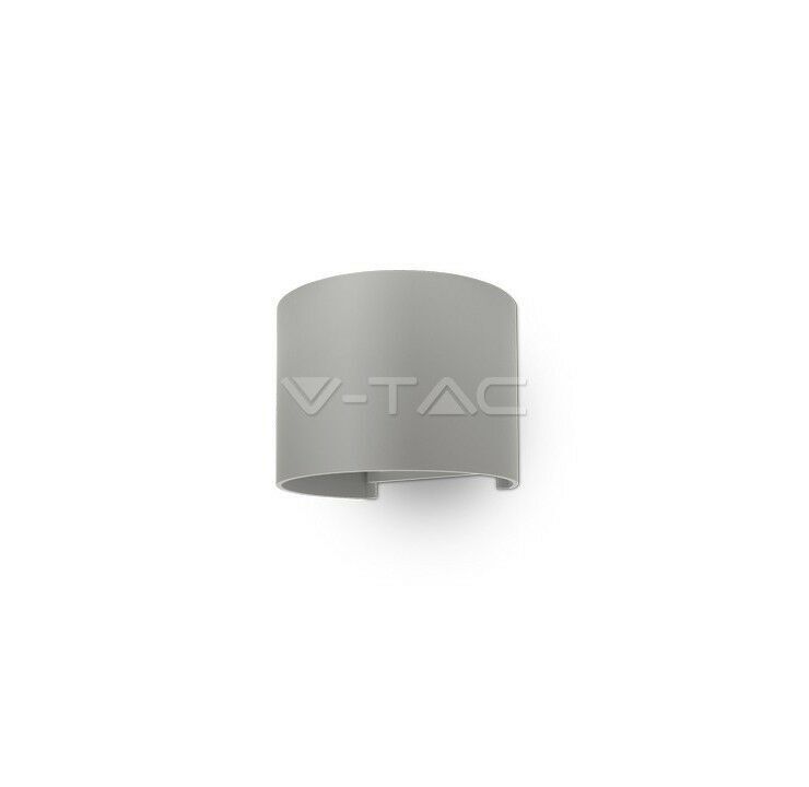 Lampada da Muro LED V-TAC VT-756 6W Grigio IP65 Design Moderno