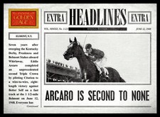 2012 Panini Golden Age Eddie Arcaro #11 Headlines