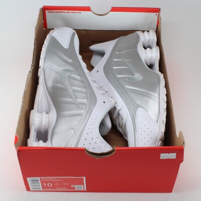 Nike Shox R4 ? White Metallic Silver Crimson Red HQ1988-101 Men’s 10.5 Shoes Nike Shox R4 White Bright Crimson Metallic Silver HQ1988-101  main image 2