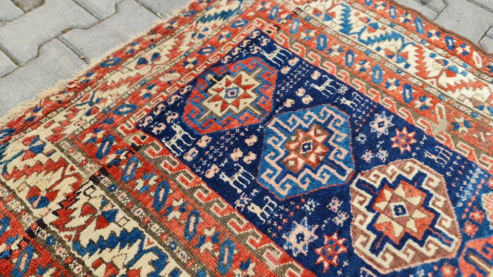 Alfombra escalera corredor hecha a mano, cocina rara encuentra alfombra antigua, alfombra tribal, alfombra nómada Foto 4 de 4