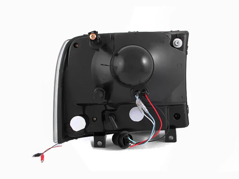 ANZO Crystal Headlights Chrome W/ LED 1999-04 F250 F350 2000-04 Ford Excursion Foto 4 de 4