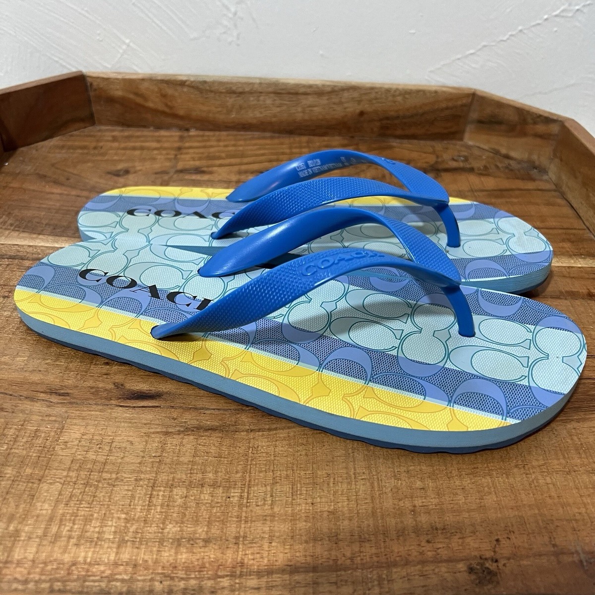 Women's Sandals Coach Beach Sandals Coach Logo Zak Classic