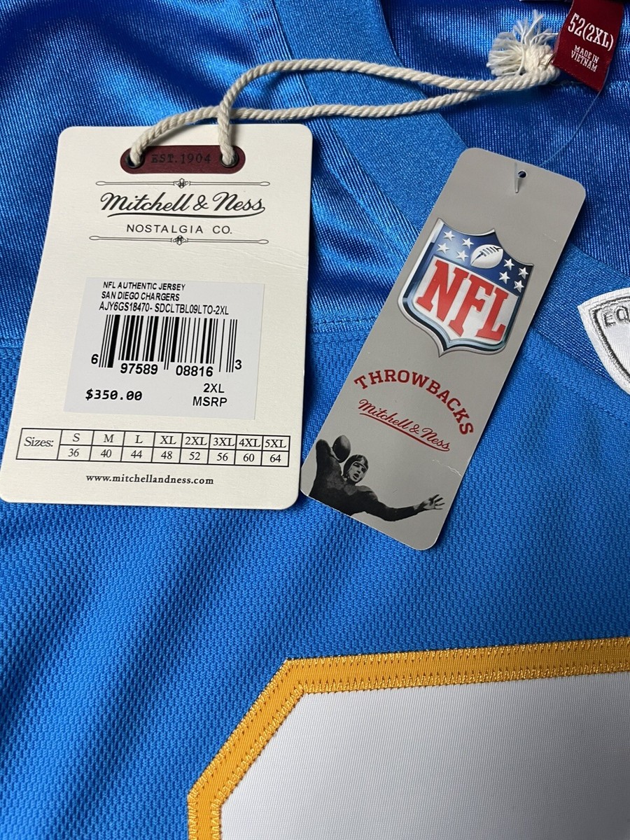 MITCHELL & NESS AUTHENTIC LADAINIAN TOMLINSON 2XL SAN DIEGO