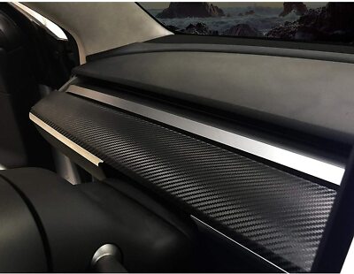 Dash Warp Interior Dashboard Kit Carbon Fiber Vinyl Stickers Air Realease Bubble