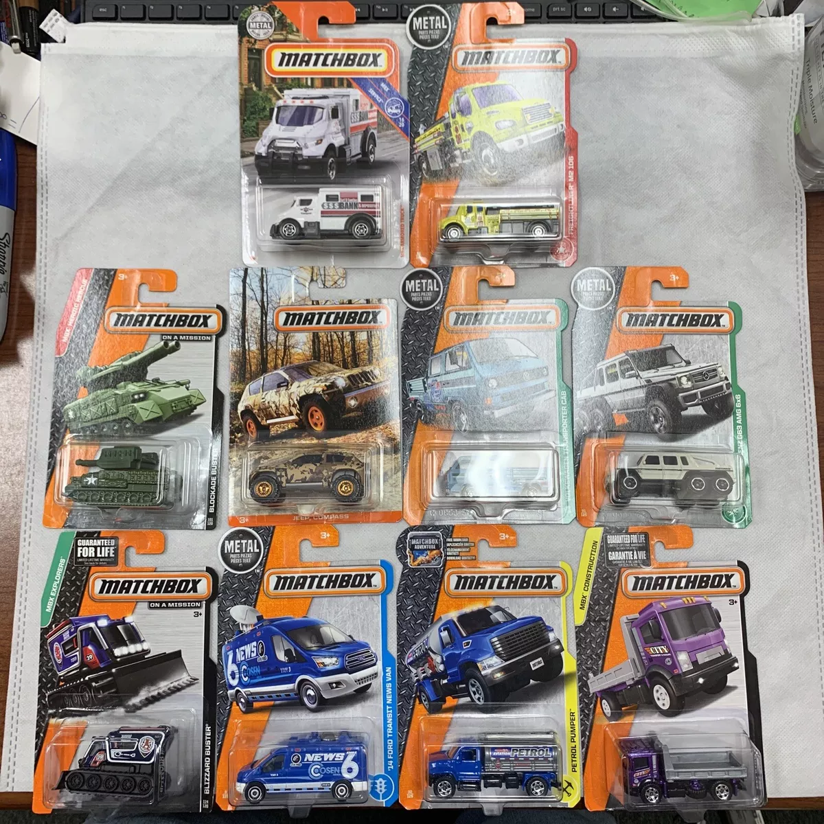 Matchbox Cars Lot 10 Some Rare Brand New Sealed Mercedes 6x6 Buster VW more