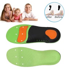 Kids Arch Support Insoles Orthopedic Plantar Fasciitis Pain Relif Shoe Insert