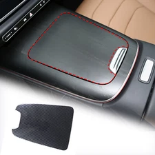 ABS Carbon Fiber Center Armrest Box Cover For Benz E-class 2024+