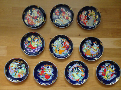 Rosenthal Studio 10 Wandteller Serie 1-10 Linie Bjoern Wiinblad,