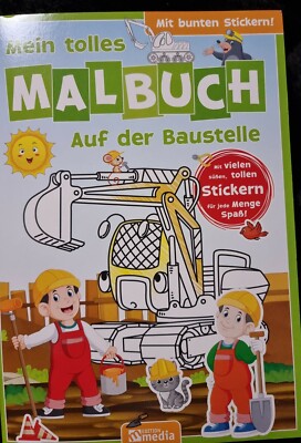 Malbuch Auf der Baustelle 