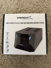SABRENT USB 3.0 SATA 2.5   3.5  DUAL BAY HARD DRIVE DOCKING STATION, EC-HD2B
