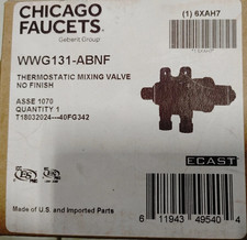 Chicago Faucets WWG 131-ABNF Thermostatic Mixing Valve NEW