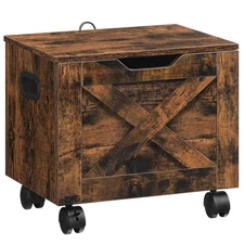 MAHANCRIS Rolling Filing Cabinet, Small File Cabinet Under Desk with Single D...