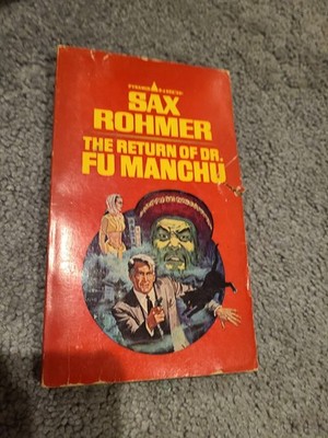The Return Of Dr. Fu Manchu Sax Rohmer Pyramid Vintage PB 1965 Second Printing