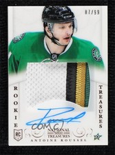 2013 Panini National Treasures Rookie 87/99 Antoine Roussel #131 Patch Auto 03hd