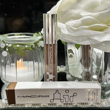 Image of MAC Lipglass Air Non Sticky Gloss 232 Accolade 5ml Shimmer Nude Authentic
