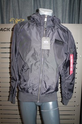 Alpha Industries MA-1 LW Hooded 126138/466 iron grey neu Pilotenjacke