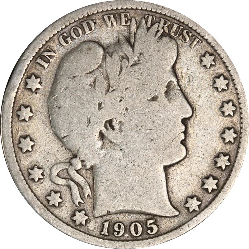 25+ 1905 Year Barber Half Dollars (1892-1915) for sale | Updated