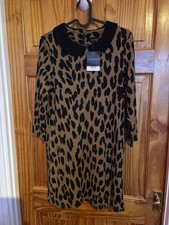 Topshop smart leopard print design great for socialising or work uk size 10 New