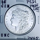 1921 BU GEM MORGAN SILVER DOLLAR UNC MS+++ U.S. MINT RARE COIN 7465