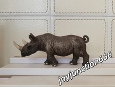 Schleich Male Rhinoceros Out of Print Animal Figure Collectible Model Home Decor