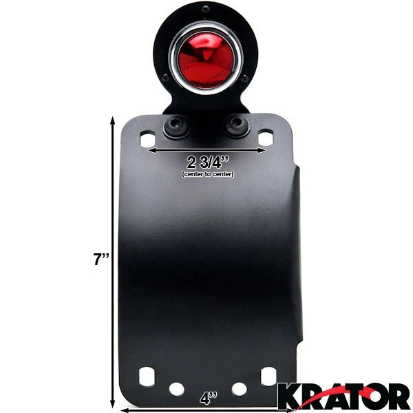 Luz trasera de matrícula de montaje en eje Bobber Café Racer Bobber Chopper motocicleta Foto 3 de 4