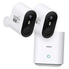 Security Cameras Wireless Outdoor Home System, True 2K HD Night 2-Cam-Kit