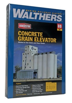 Walthers HO Scale ADM Concrete Grain Elevator 933-3022