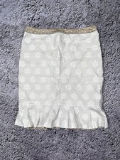 Blumarine Made In Italy Floral Embroidered mini skirt SZ IT46