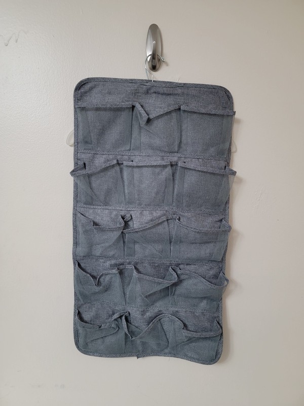 (4) Wardrobe Underwear Bag Hanging Laundry Bag Handles Capacity Storage