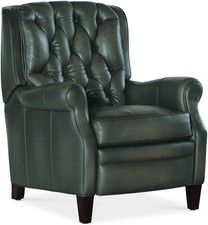 Hooker Furniture RC111-PB Palmer 32"W Leather Recliner - Sarzana Portal / Dark