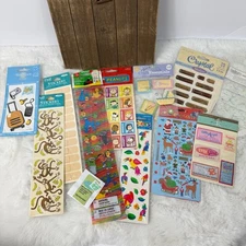 Scrapbooking Lot of Stickers Vintage Various Brands