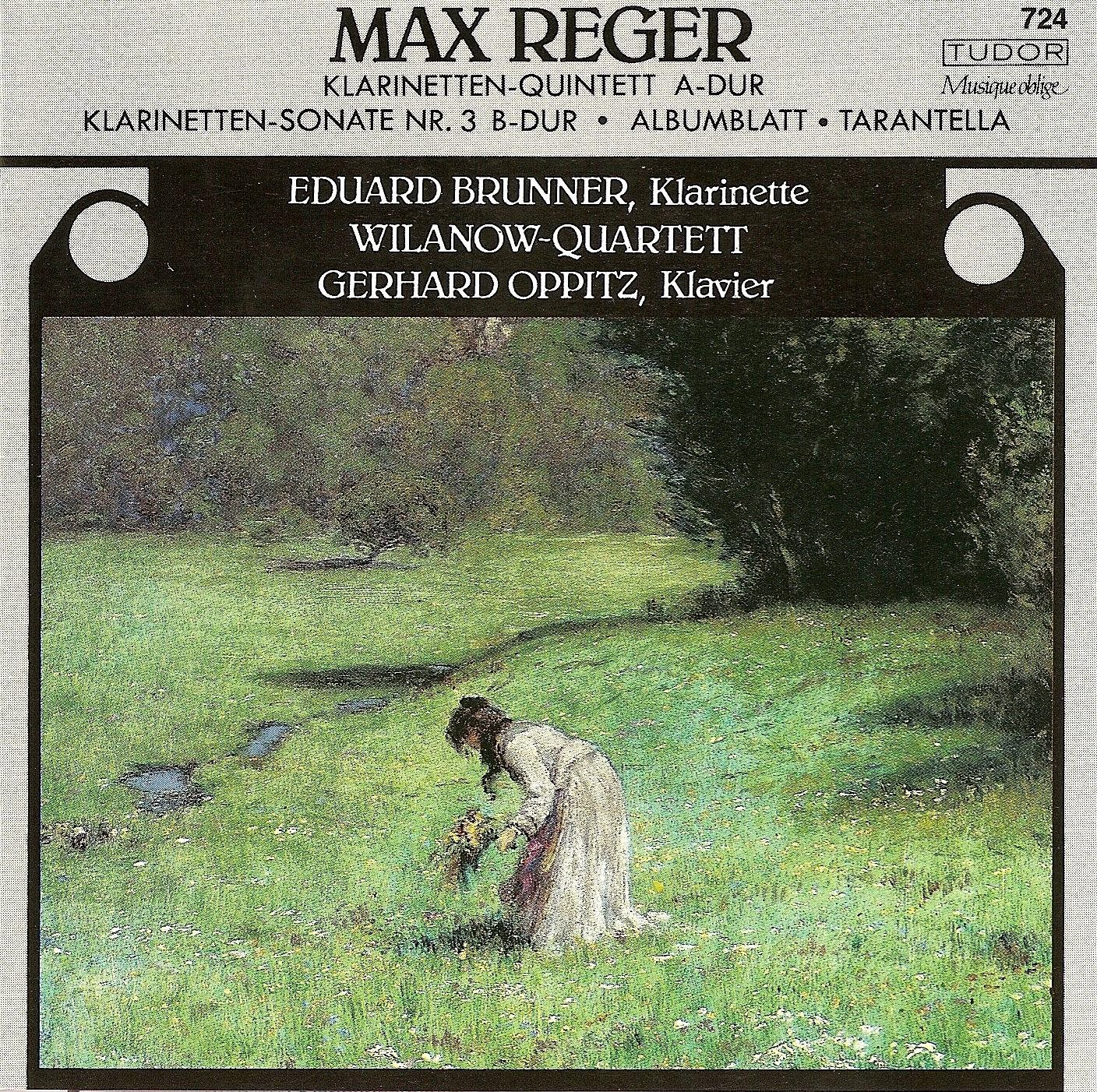 MAX REGER Clarinet Quintet A-Dur / Clarinet Sonata N 3 B-Dur (CD)