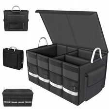 Scatola Portaoggetti Stivali Auto Maniglia Pieghevole in Alluminio Riflettente