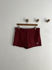 Vintage 1970s Adidas Trefoil Tennis Shorts Maroon 34 Waist Sportswear