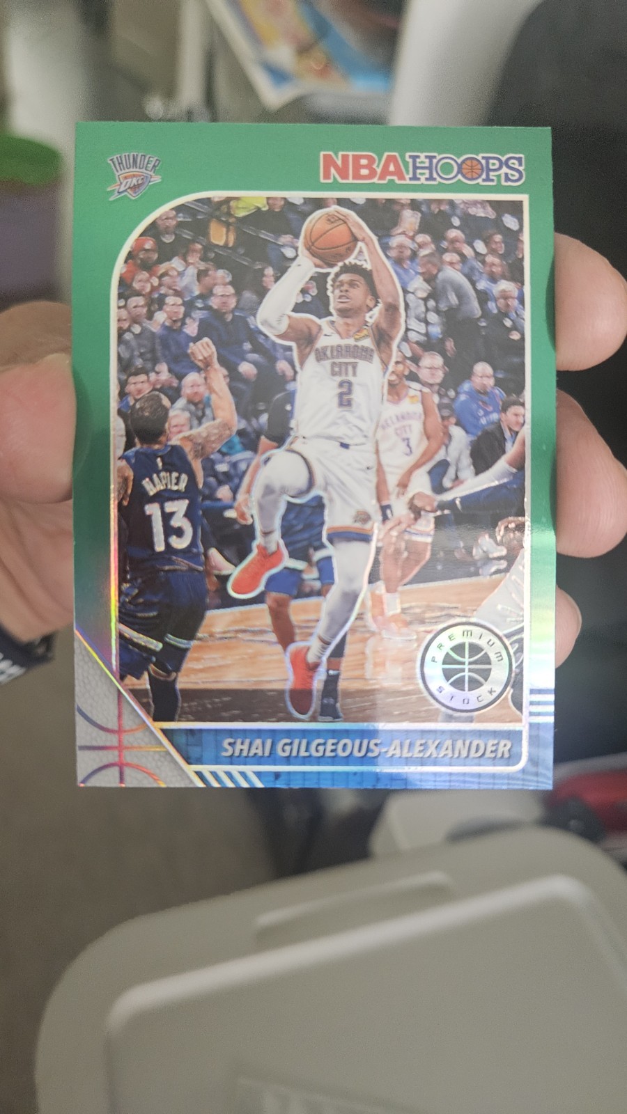 2019-20 Panini NBA Hoops Premium Stock - Shai Gilgeous-Alexander #80 Green Prizm