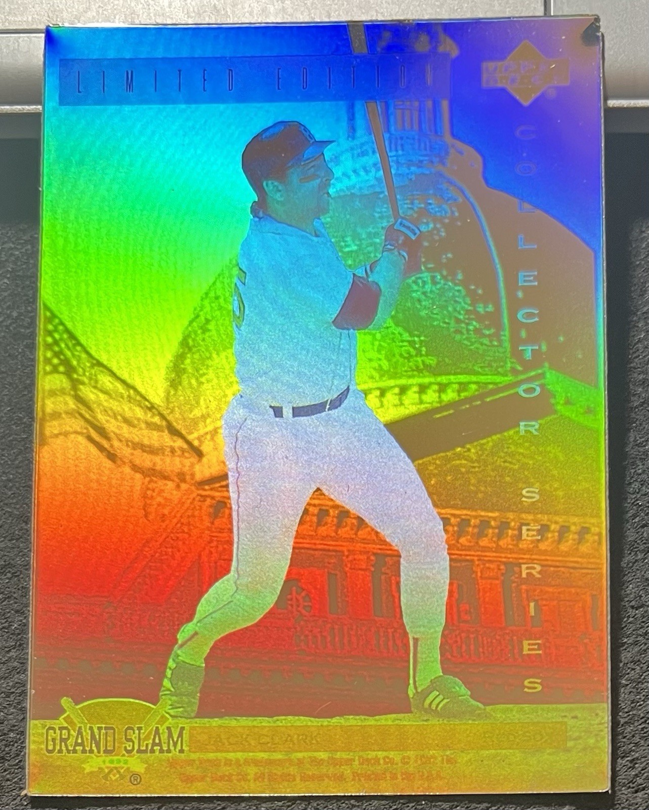 1992 UPPER DECK DENNY'S GRAND SLAM HOLOGRAM JACK CLARK (RED SOX) #5 NM/MT