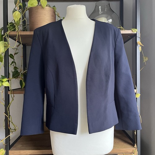Phase Eight Tally Jacket Navy 16 Cropped Bolero Occasion Worn Once - Picture 8 of 8