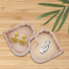 Heart Shape Storage Box Container Lightweight Sturdy Portable Wooden Box Beads