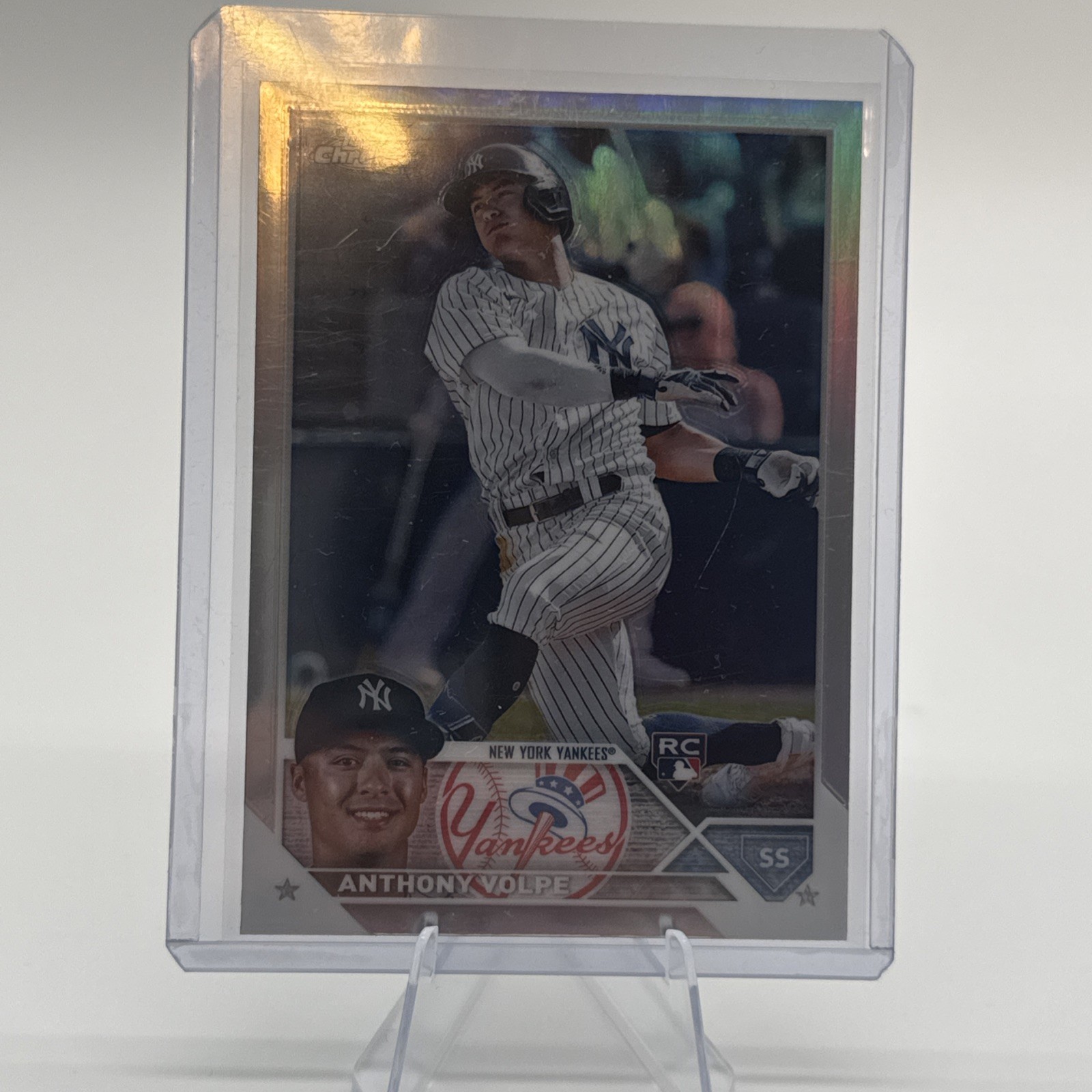 2023 Topps Chrome - Anthony Volpe #4 Refractor (RC)