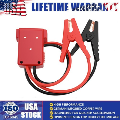 #ad #ad 2FT For Milwaukee M18 Power Battery Jumper Starter Jump Kit 8 AWG Booster Cable $15.95