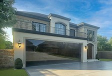 Frameless Tinted Glass Garage Door - 18 X 7 ft