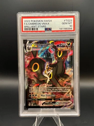2022 Pokemon SWSH  Umbreon VMAX Trainer Gallery Full Art #TG23/TG30 PSA 10