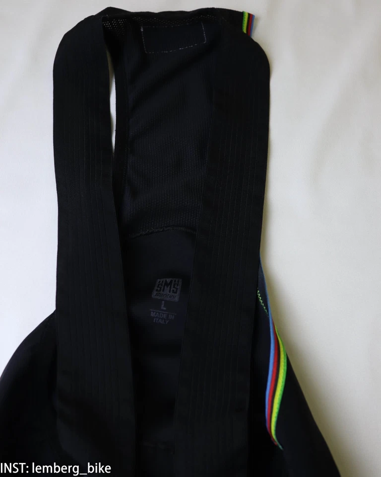Santini uci champion cycling bib shorts (L) #488 - Image 2 of 4