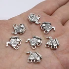 25PCS Tibetan Silver Teapot Charms - 13mm Alloy Teacup Pendants for DIY Necklace