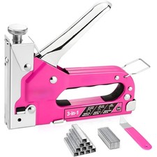 Staple Gun 3 in 1 Heavy Duty Hand Stapler Adjustable Force with 2000 Staples 0.0059 per staple